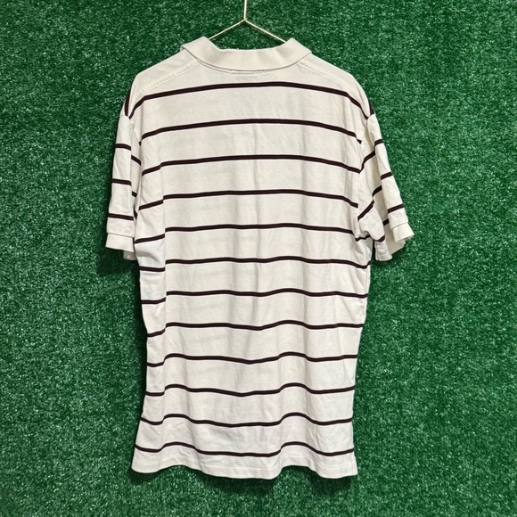 Ralph Lauren White and burgundy Striped Polo Shirt - Picture 4 of 4